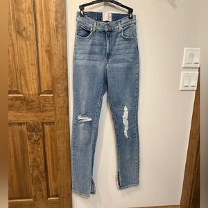 REVICE Light Blue Distressed Skinny Jeans